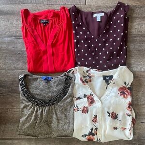 The Limited Blouse Bundle - 4 Blouses Various Brands